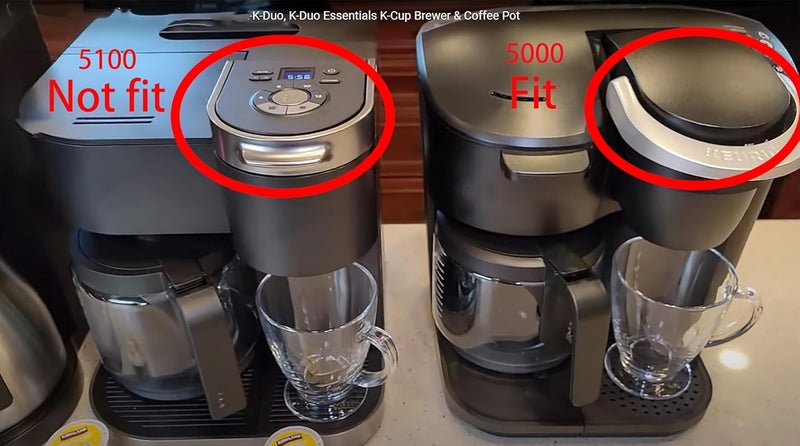 cupsync Replacement Glass Carafe Compatible with Keurig K-Duo Essentials 5000 & 5500 & K-DUO Generation2 5600- Coffee Pot Replacement, NOT Fit K-DUO 5100 - Image 2
